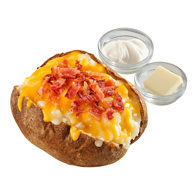 Loaded Bacon Spud (Choose 2 Portion)