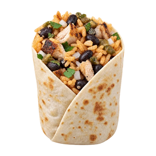 Burrito Mexicano - Chicken & Black Beans