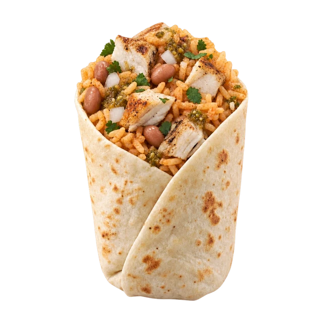 Burrito Mexicano - Grilled Wahoo & Pinto Beans