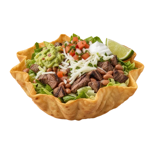 Tostada Salad - Steak & Pinto Beans