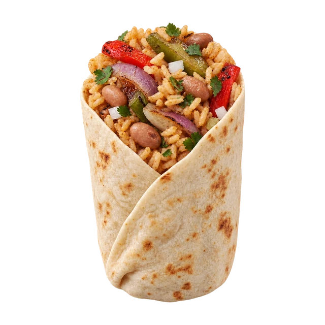 Burrito Mexicano - Roasted Veggies & Pinto Beans
