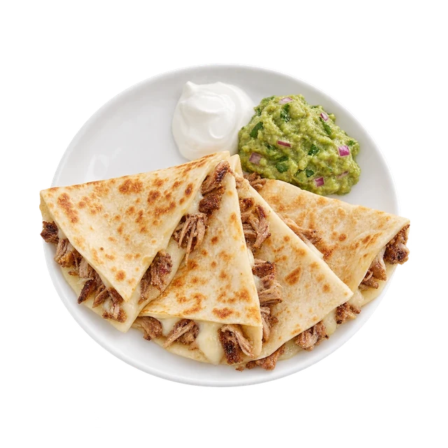 Quesadilla (includes guac & sour cream) - Carnitas