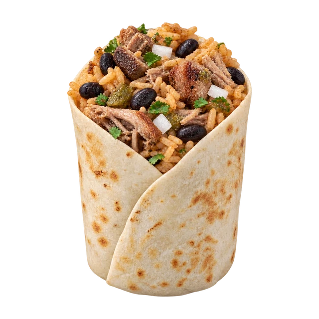 Burrito Mexicano - Carnitas & Black Beans