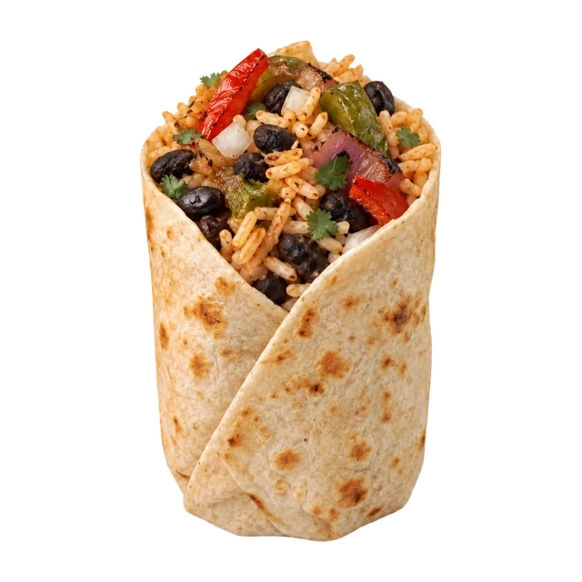 Burrito Mexicano - Roasted Veggies & Black Beans