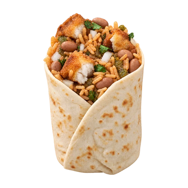 Burrito Mexicano - Crispy Wahoo & Pinto Beans