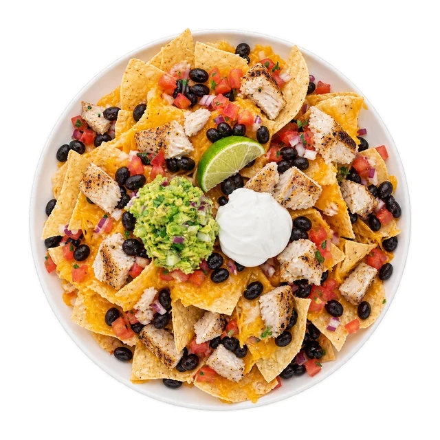 Nachos - Grilled Wahoo & Black Beans