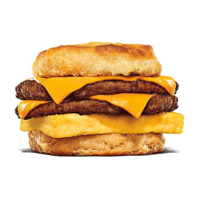 Double Sausage, Egg, & Cheese Biscuit