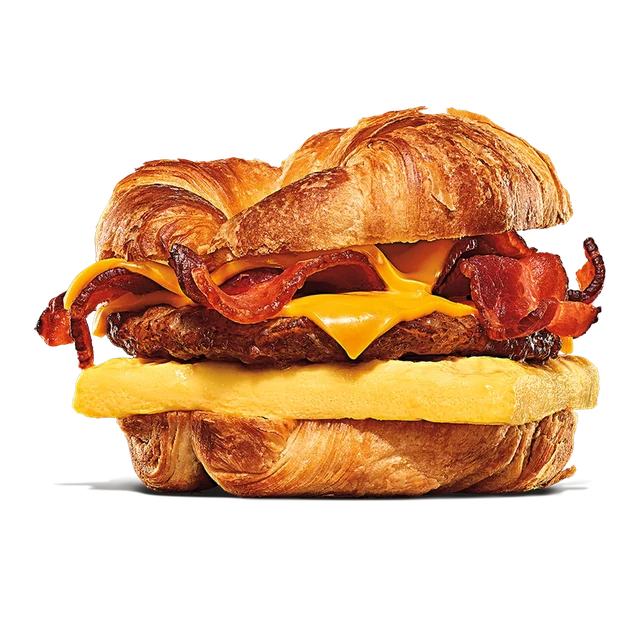 Bacon, Sausage, Egg, & Cheese Croissan'wich