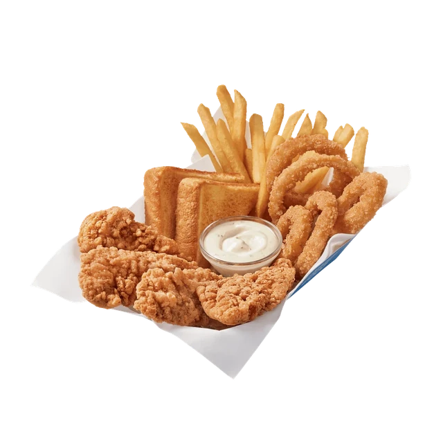Chicken & Fry-Rings Basket - 6 PC