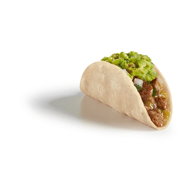 Carne Asada Steak Street Guac'd Up Taco