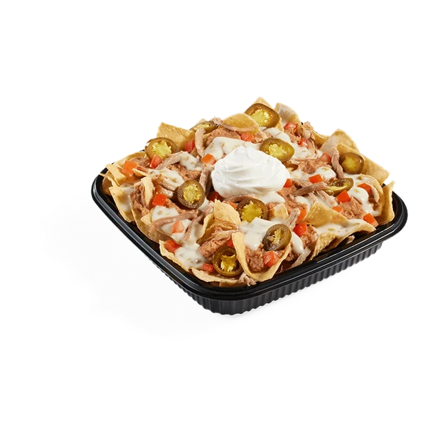 NEW CARNITAS QUESO LOADED NACHOS