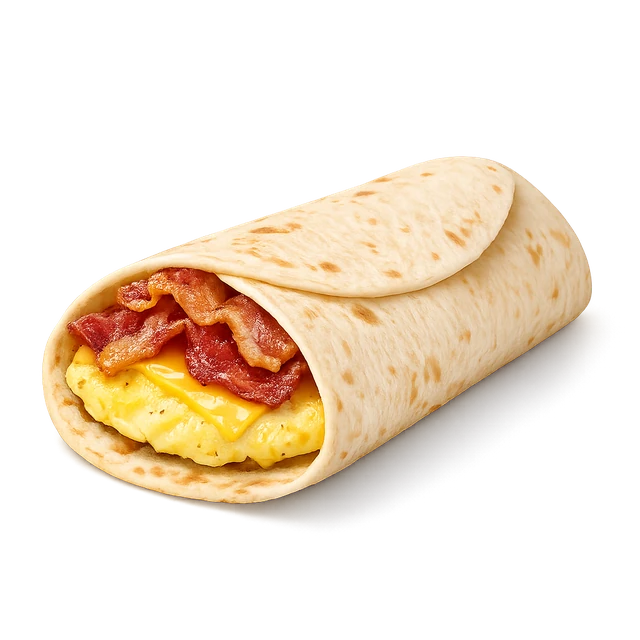 Bacon, Egg and Cheese Wake-Up Wrap