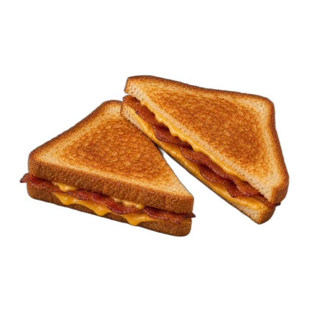 Kosher Grilled Cheese with Veggie Bacon