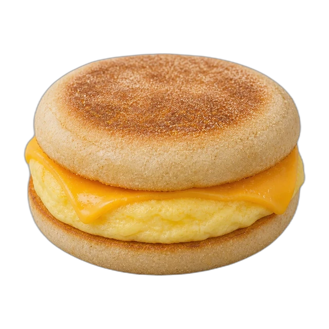 Kosher Egg and Cheese on an English Muffin