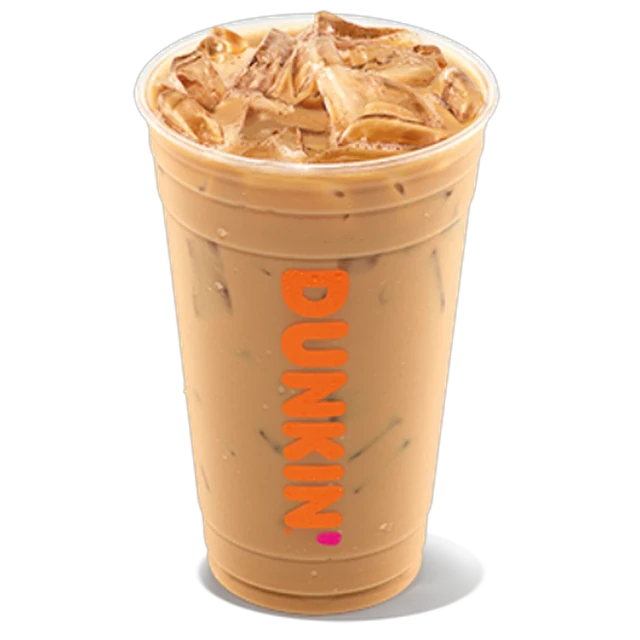 French Vanilla Swirl Iced Latte with Whole Milk - Large