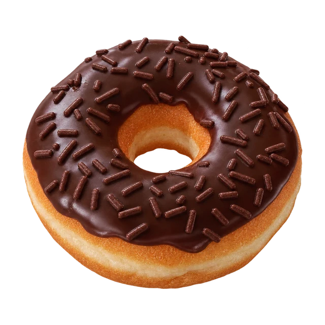 Chocolate Frosted with Chocolate Sprinkles Donut