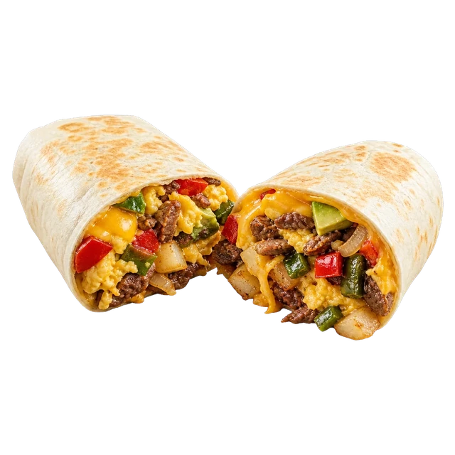 Spicy Poblano Fajita Burrito