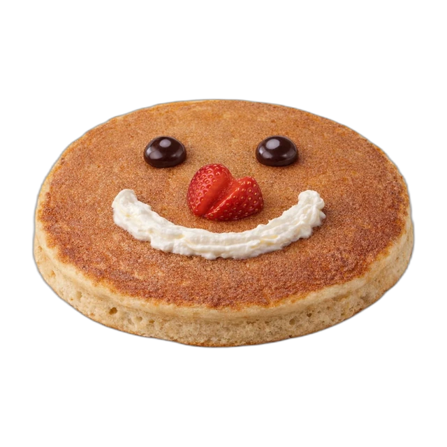 Happy Face Pancake with Buttermilk Pancake