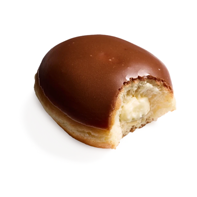 Chocolate Iced Custard Filled Doughnut
