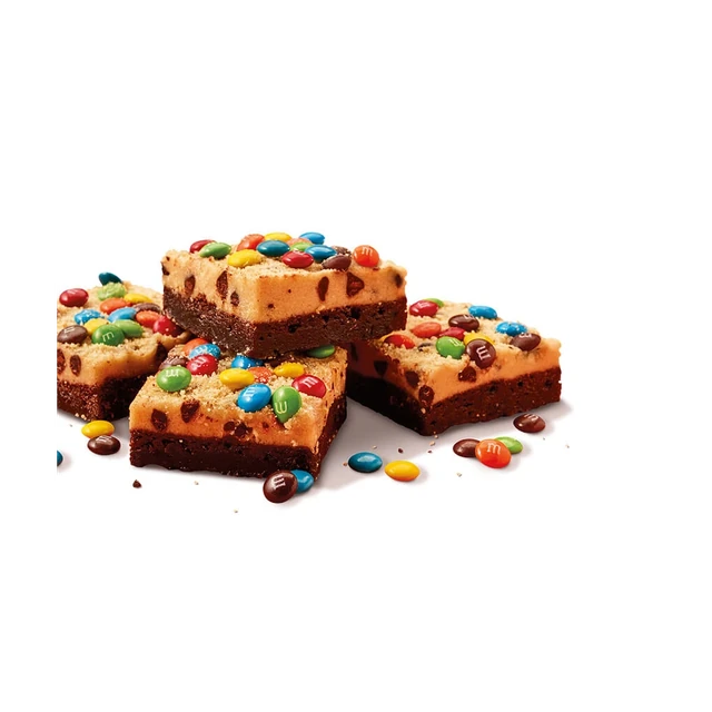 Cookie Dough Brownie made with M&M'S MINIS Chocolate Candies