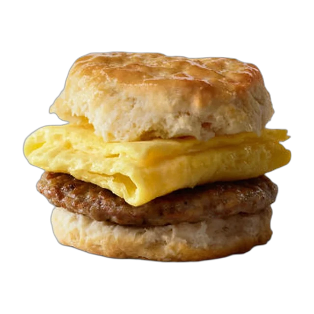 Sausage Biscuit with Egg