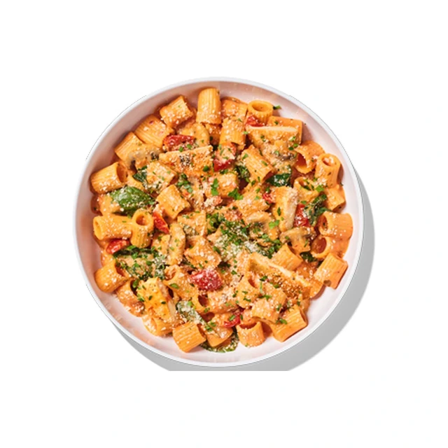 Rigatoni Rosa with Parmesan Chicken