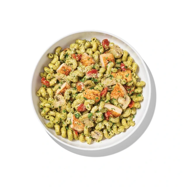 Basil Pesto Cavatappi with Chicken
