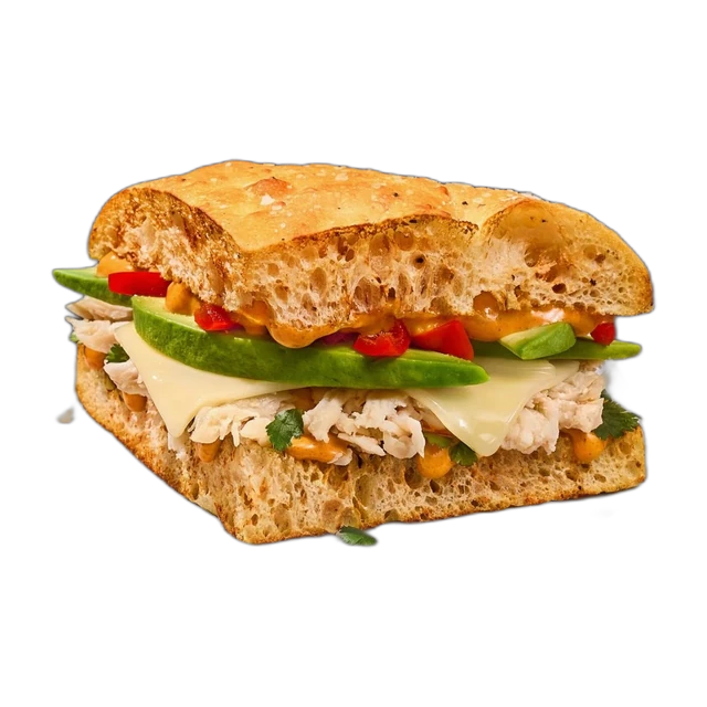 Half Chipotle Chicken Avo Melt