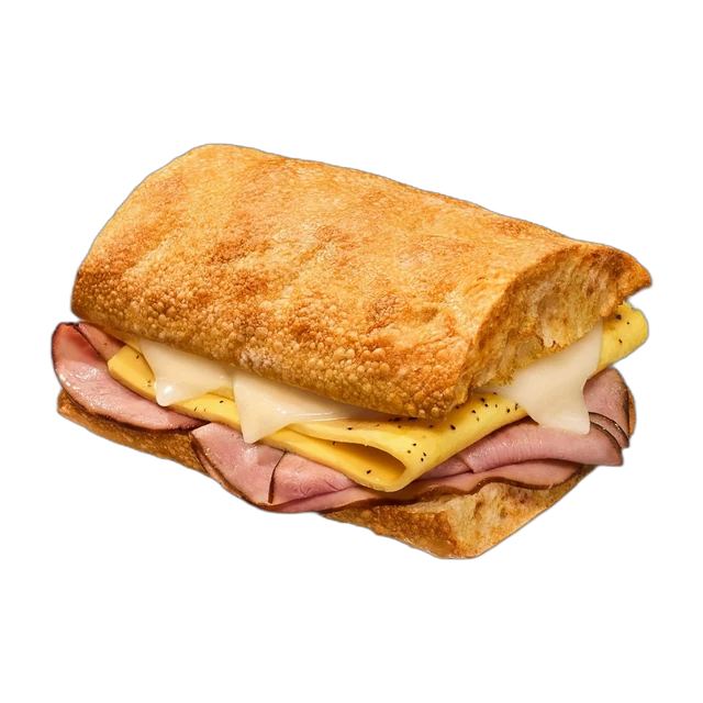 Ciabatta Ham, Egg & Cheese Sandwich