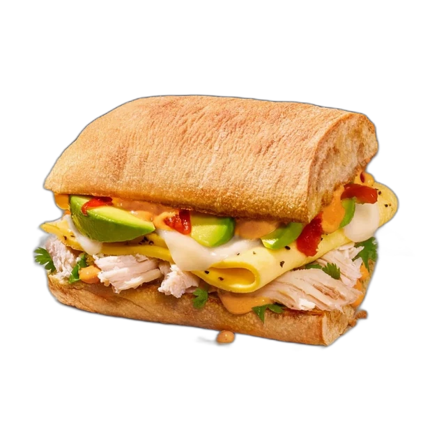 Chipotle Chicken, Egg & Avo Sandwich