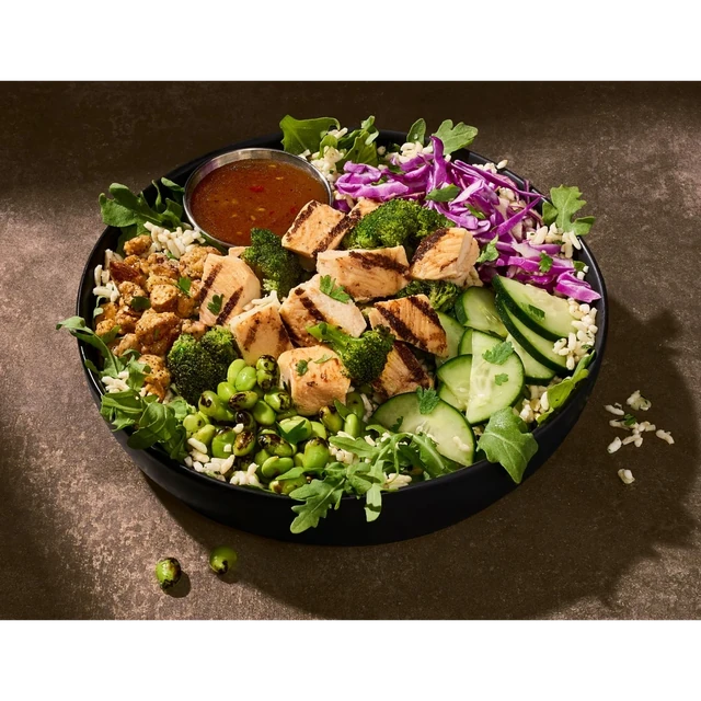 Half Sesame Ginger Chicken Market Bowl