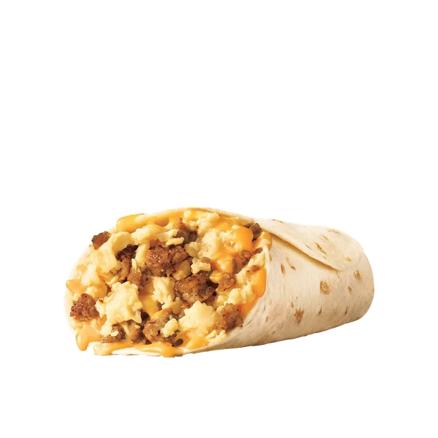 Jr. Sausage, Egg and Cheese Breakfast Burrito