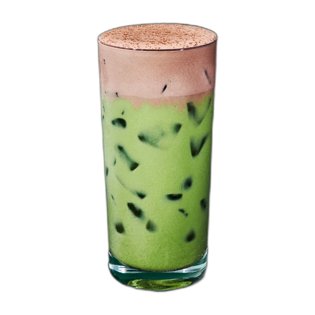 Iced Dubai Chocolate Matcha