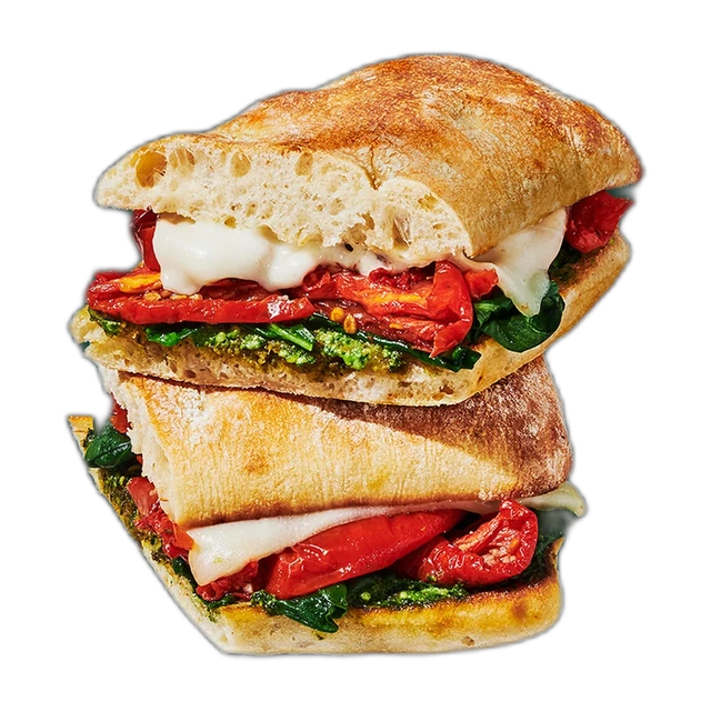 Tomato & Mozzarella On Focaccia