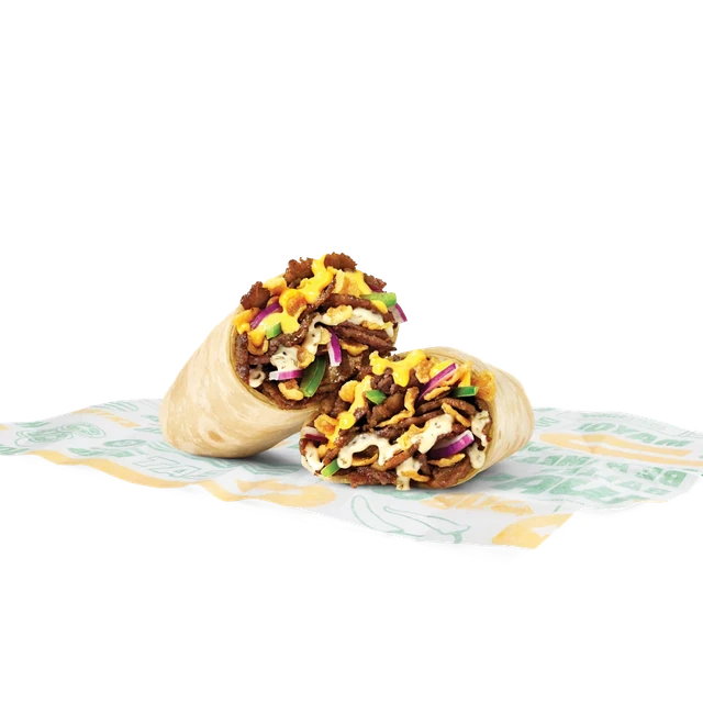 Cheesy Garlic Steak Wrap