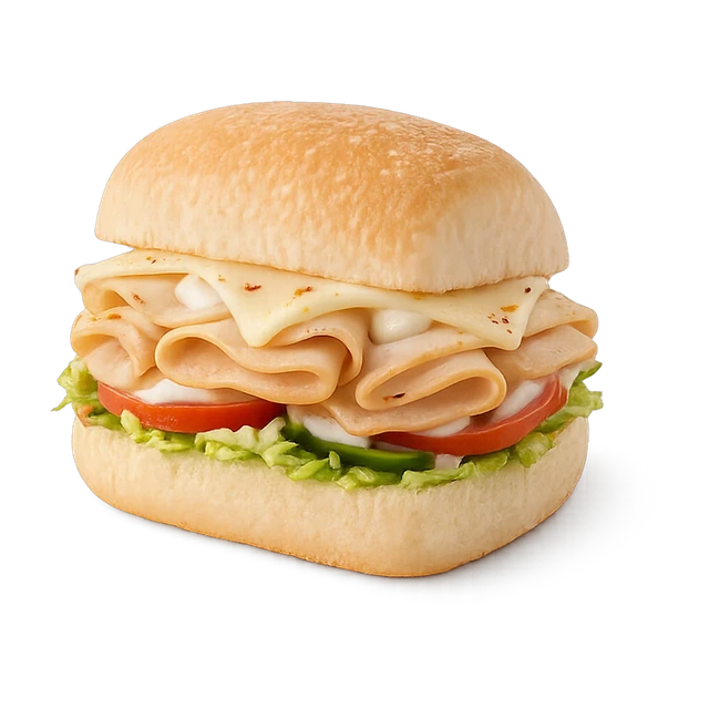 Turkey (includes Pepper Jack Cheese and Mayonnaise)** Slider