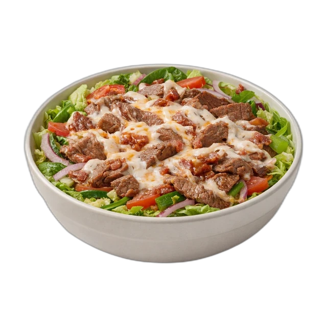 Cheesy Garlic Steak Protein Bowl