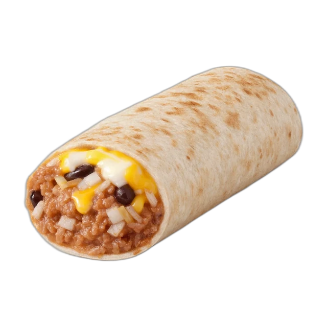 Cheesy Bean & Rice Burrito (V)