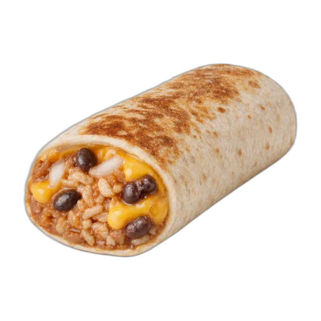 Cheesy Bean & Rice Burrito - Value Menu