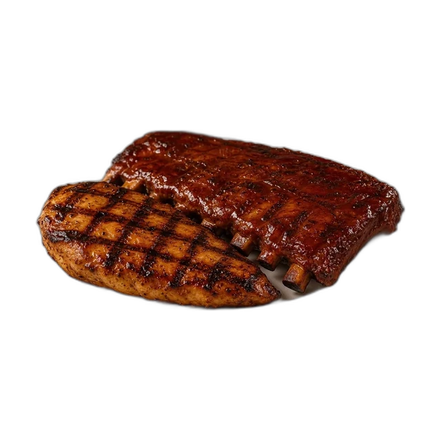 Grilled BBQ Chicken & Ribs