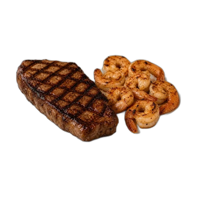 12 oz. Strip & Grilled Shrimp (in selected stores only)